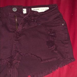 Maroon shorts
